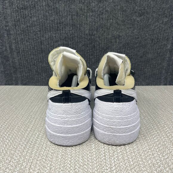 Nike x Sacai Blazer Low Black White Patent Leather Shoes Mens 10.5 DM6443-001 main image 7